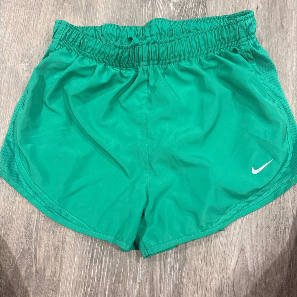 Nike Women's Vibrant Green Athletic Shorts